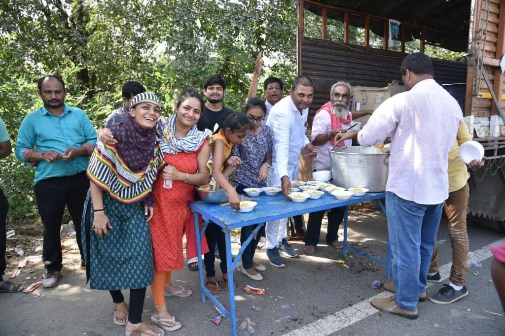 Food shared with people in need
